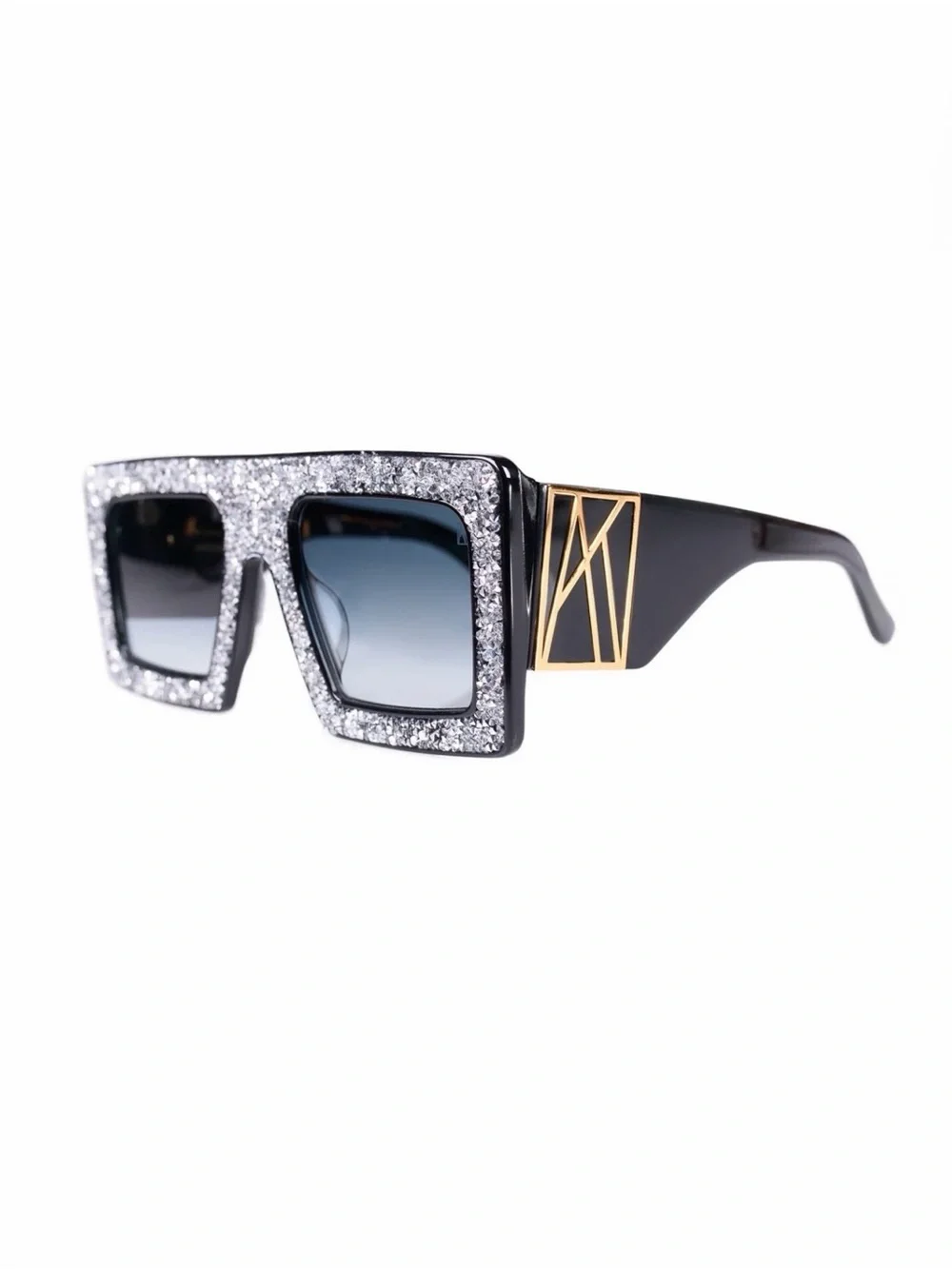 New Anna Karin Karlsson Mother Beep Ice Crystal Black Sunglasses Authentic